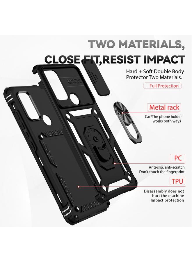 S-TOP Case For Motorola Moto G60s Sliding Camshield Holder Phone Case - Image 3