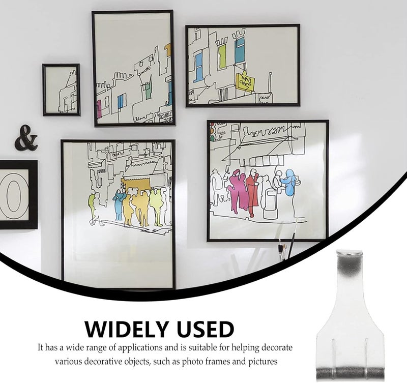 klarako 20pcs Oil Painting Hook Canvas Hanger Heavy Duty Clothes Hanger Hangers Heavy Duty Picture Hangers Hanging Racks for Clothes Heavy Duty Heavy Duty Picture Photo Frame Hooks Iron - Image 4