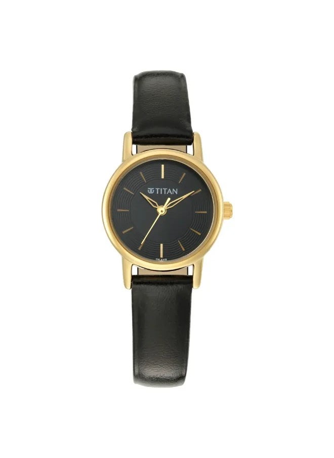 TITAN Women's Analog Round Shape Leather Wrist Watch - 2593YL03 - 31 Mm  - Image 2