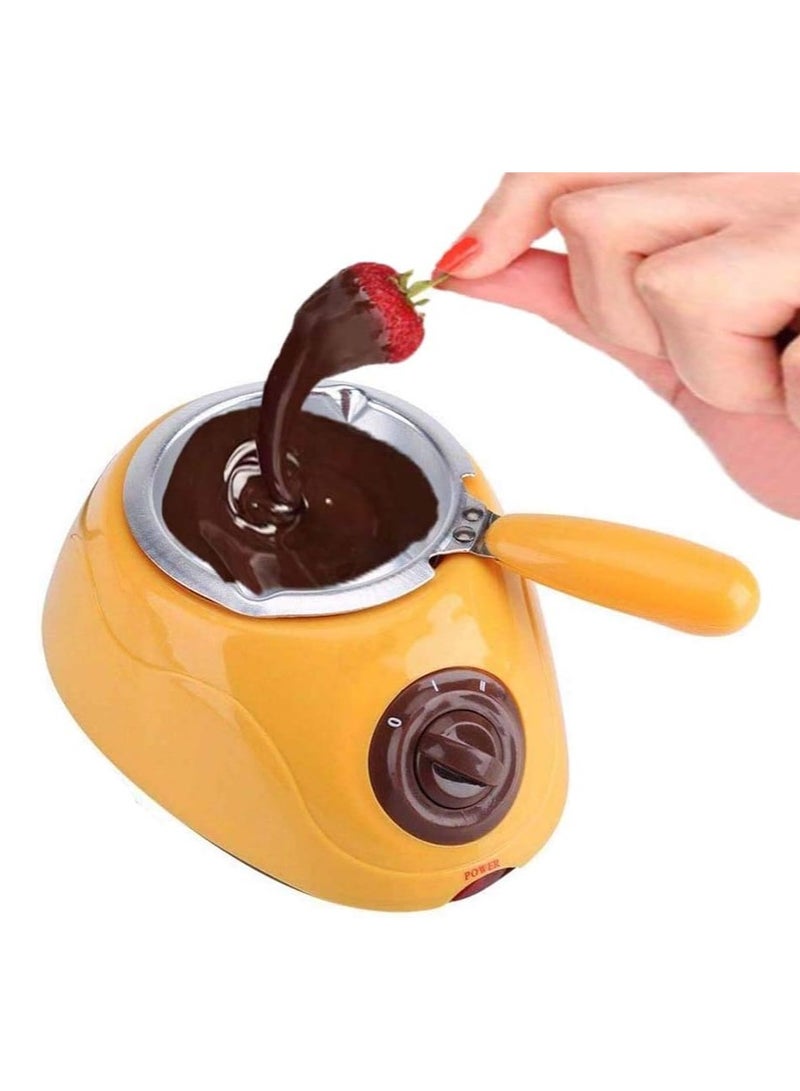 Chocolatier آلة إذابة الشوكولاتة الكهربائية آلة فوندو كهربائية وعاء إذابة الشوكولاتة البلاستيكي أداة مطبخ مع مجموعة قوالب DIY - Image 1