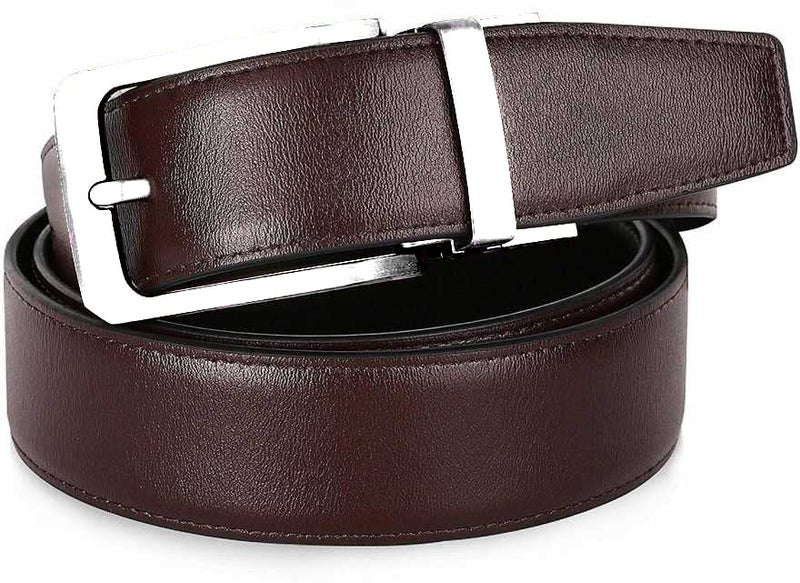 ZORO Men's Vegan Leather Reversible Black and Brown Belt | Formal/Casual | Rotating Buckle | RSTX-04 | Size - 32 - Image 2