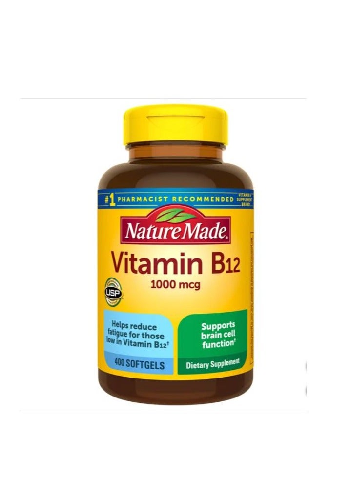 Nature Made Vitamin B12 1000 mcg., 400 Softgels - Image 1