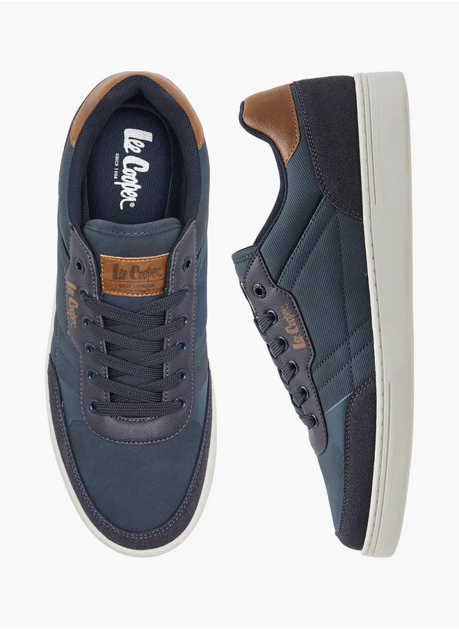 Lee Cooper Men's Logo Print Lace-Up Sneakers
