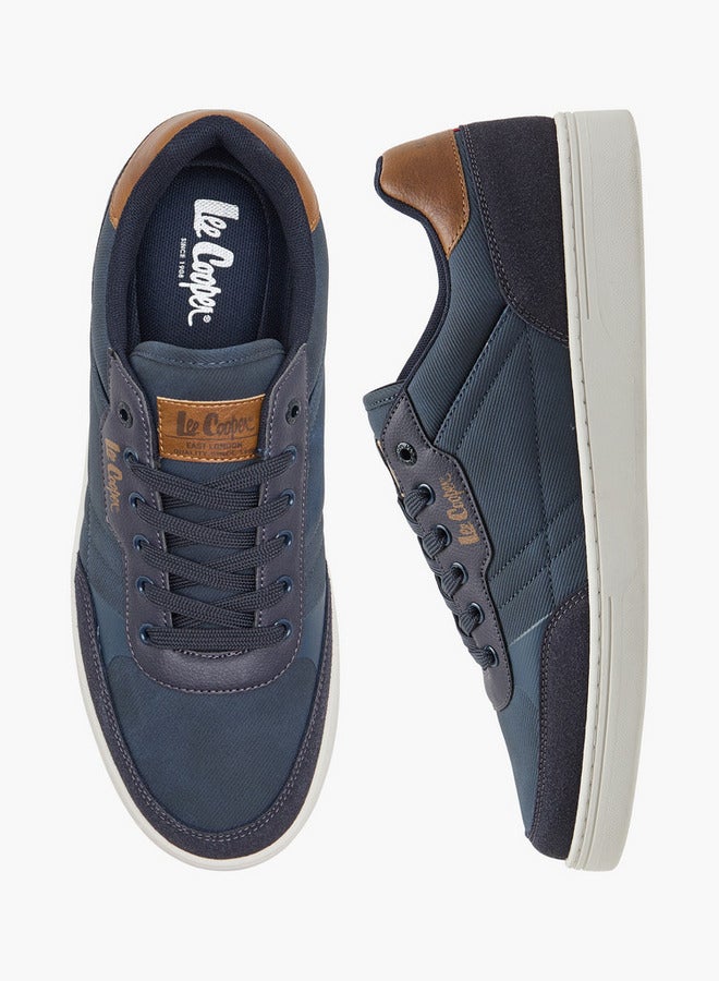 Lee Cooper Men's Logo Print Lace-Up Sneakers  - Image 1