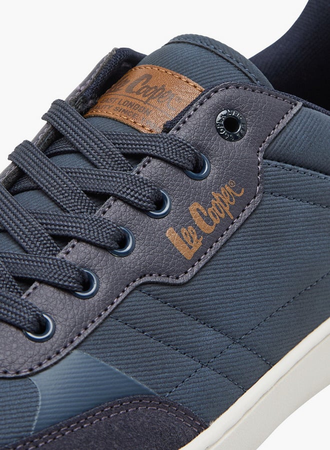 Lee Cooper Men's Logo Print Lace-Up Sneakers  - Image 4
