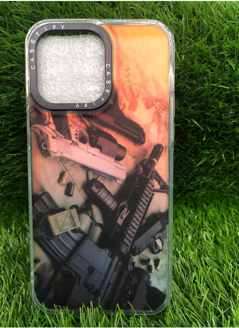 iPhone 13 Pro MAX Case Protective Cover with Stylish printingغطاء حماية لآيفون 13 برو ماكس مع طباعة أنيقة