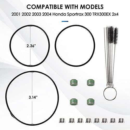 Tang Cylinder Intake Exhaust Valve Kit Replace for Honda 1993 to 2008 SPORTRAX 300 TRX300EX 2X4 TRX300X 2009 - Image 5