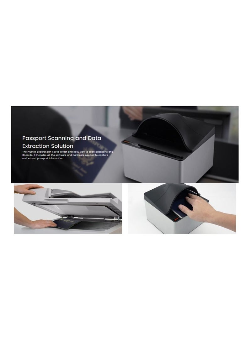 Plustek SecureScan X50 Passport Scanning and Data Extraction Solution - Image 3