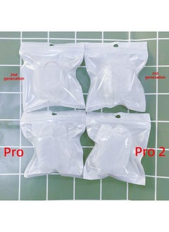 Generic Tpu Transparent Earphone Set Material For Apple Bluetooth Headset Pro2 Generation Airpods Bluetooth Headset Protective Cover-Color:PC Hard Shell + Pearlescent Bag-Applicable Model:Airpods (pro2--without Hanging Ears) Fifth Generation  - Image 1