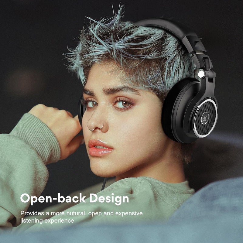 OneOdio Monitor 80 Open Back Headphones- Studio Headphones for Mixing Mastering Editing, Wired Over Ear Headphones for Professional Studio Applications, 250 Ohm, Velour Earmuffs, Sound Isolation - Image 4
