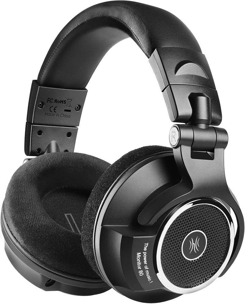 OneOdio Monitor 80 Open Back Headphones- Studio Headphones for Mixing Mastering Editing, Wired Over Ear Headphones for Professional Studio Applications, 250 Ohm, Velour Earmuffs, Sound Isolation - Image 1