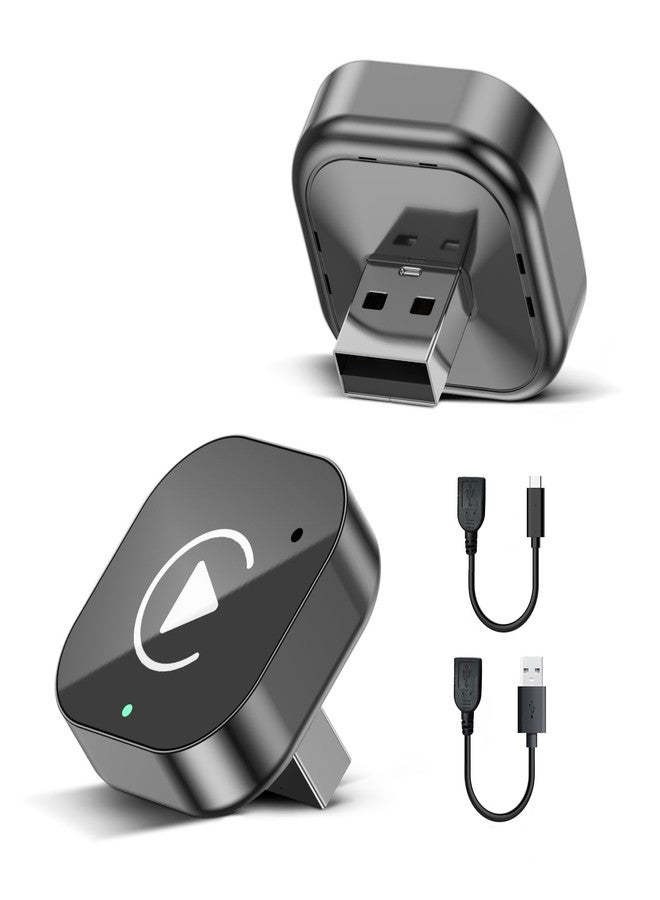Hyphoon Wireless CarPlay & Android Auto Adapter, Upgraded Mini USB/USB-C Plug & Play Bluetooth Dongle Converts Factory Wired to Wireless CarPlay/Android Auto, Dual-Band WiFi, Stable Connection - Image 1