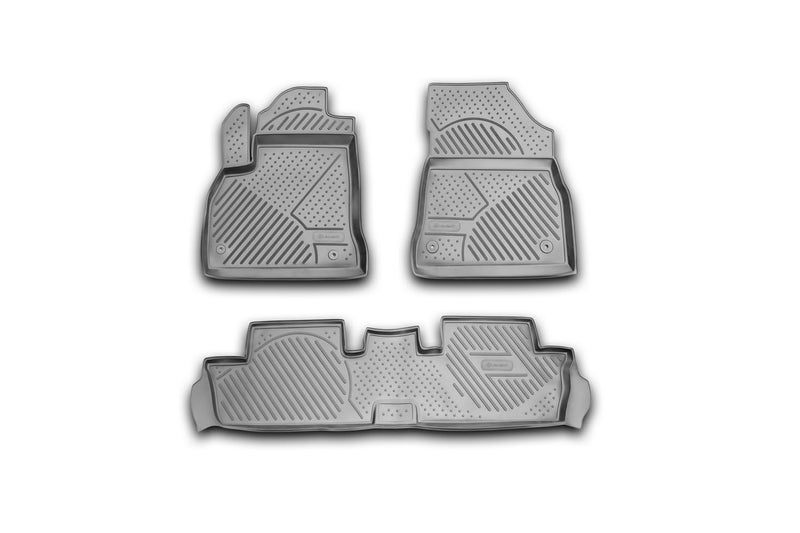Element 3D Rubber Mat Set Suitable for Peugeot 3008 | Mk1 I | 2009-2016 | 100% Car Floor Mats, Robust Universal Car Floor Mats, Rubber Mats Car - Image 1