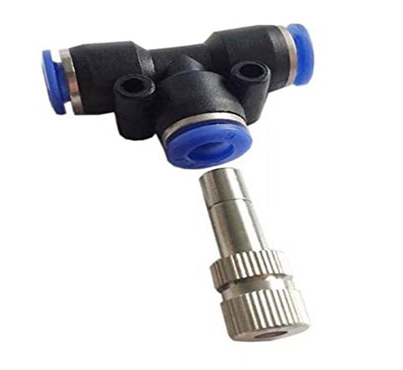 DIY Crafts 3 Pcs, Only Metal Misting Nozzle + Adopeter, Water Misting Cooling System Summer Sprinkler Nozzle Outdoor Greenhouse Pond Spray Watering Spra (3 Pcs, Only Metal Misting Nozzle + Adopeter) - Image 1