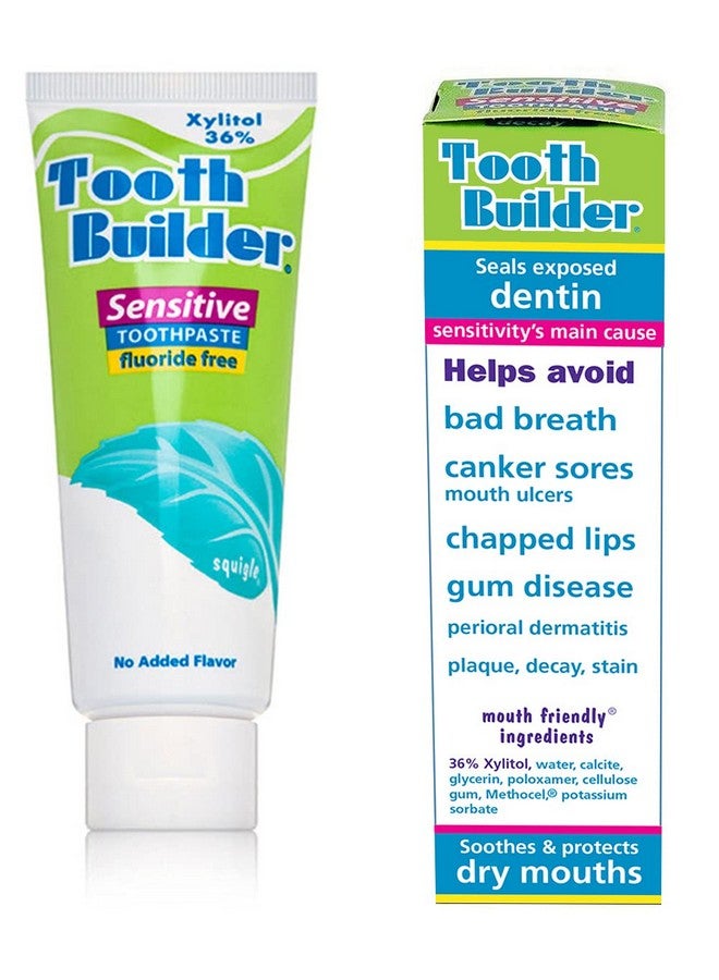 Squigle Tooth Builder Sls Free Toothpaste (Stops Tooth Sensitivity) Prevents Canker Sores Cavities Perioral Dermatitis Bad Breath Chapped Lips 2 Pack - Image 5