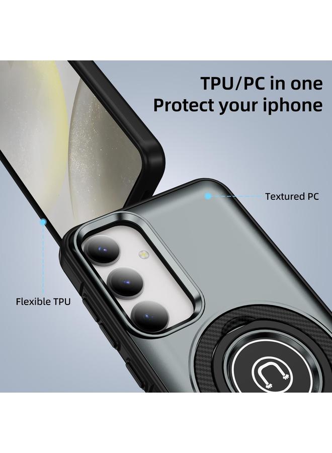 erorex Case For Samsung Galaxy S25 5G Ring Holder Magnetic Phone Case - Image 2