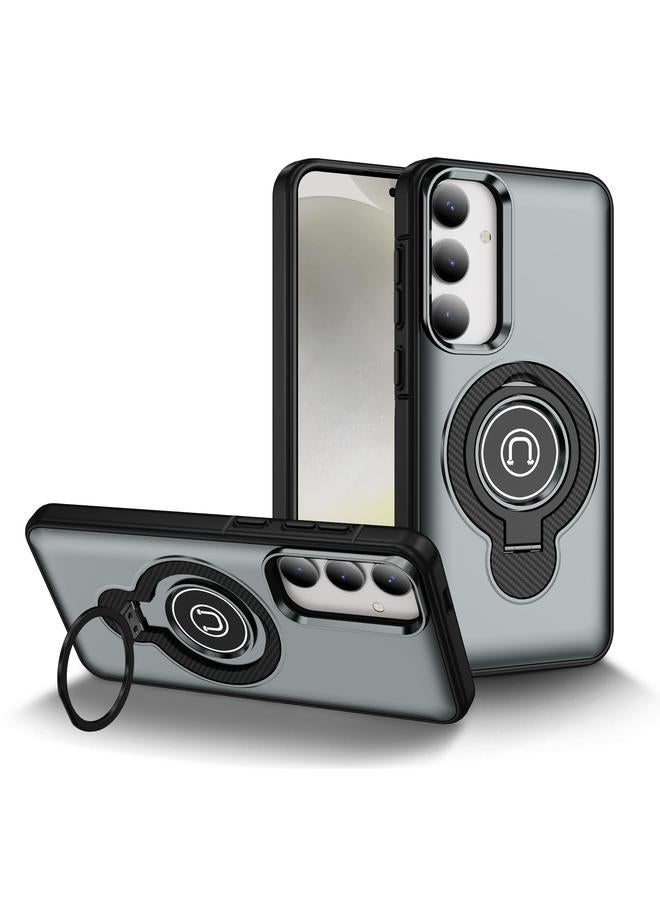 erorex Case For Samsung Galaxy S25 5G Ring Holder Magnetic Phone Case - Image 1