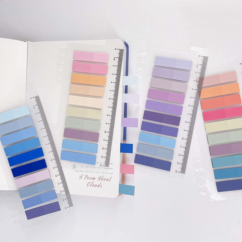 CLOSAL Sticky Tabs (5 Packs | 1000 Pcs) - Multi-Coloured Page Markers & Transparent Sticky Notes - Image 4