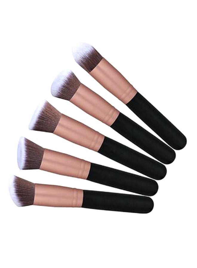 14-Piece Makeup Multi Use Brush Set Rose Gold/Black - Image 5
