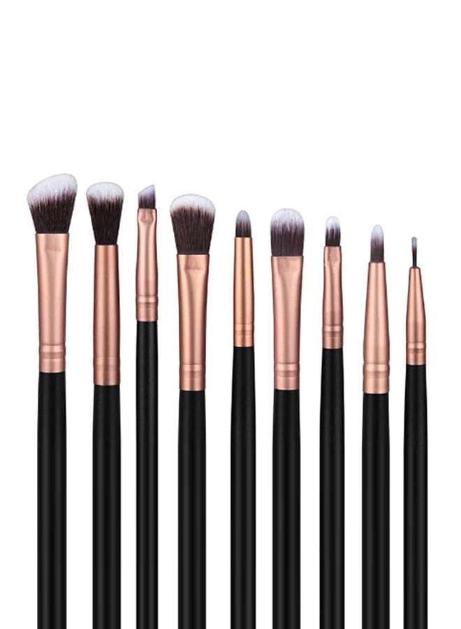 14-Piece Makeup Multi Use Brush Set Rose Gold/Black - Image 4