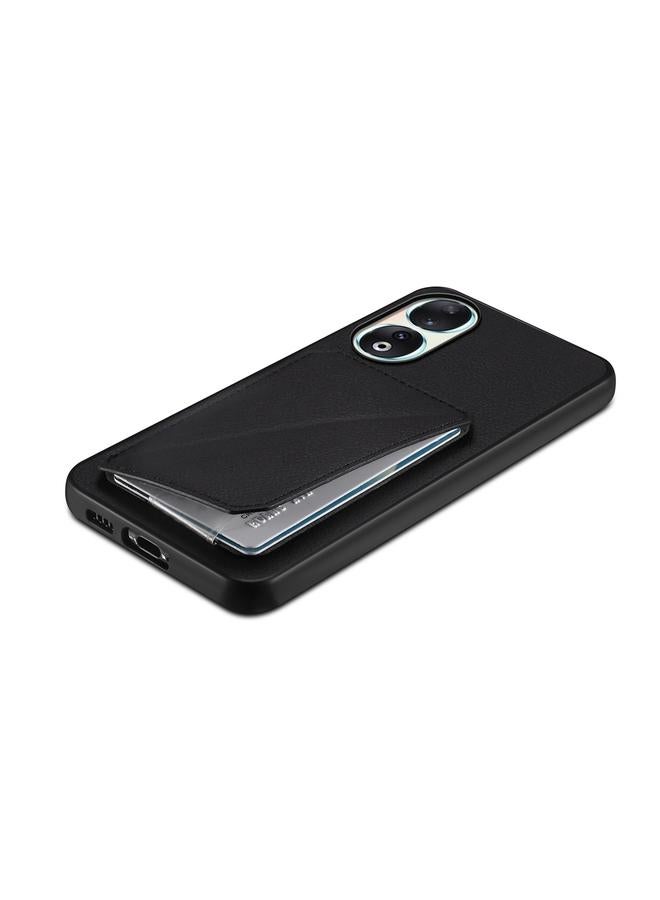 S-TOP Case For Honor 90 D04 Calf Texture Dual Card Slot Holder Phone Case - Image 5