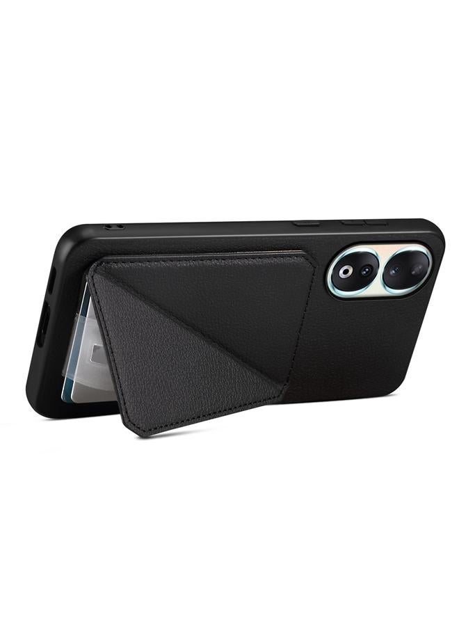 S-TOP Case For Honor 90 D04 Calf Texture Dual Card Slot Holder Phone Case - Image 4