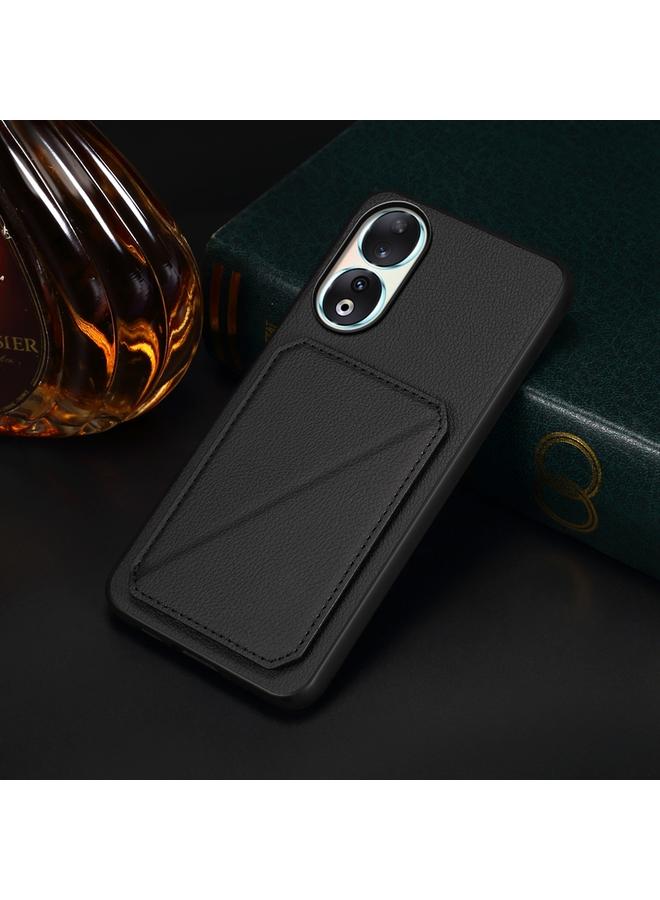 S-TOP Case For Honor 90 D04 Calf Texture Dual Card Slot Holder Phone Case - Image 2