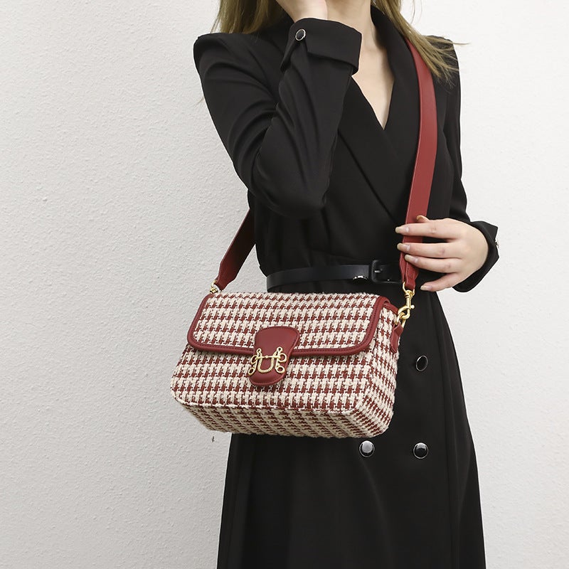 Red Woven Underarm Bag Fashionable All-Match Shoulder Bag Women'S Bride Wedding Bag Women'S Crossbody Bag - Image 4