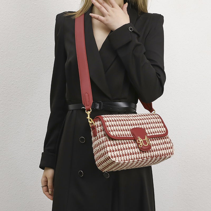 Red Woven Underarm Bag Fashionable All-Match Shoulder Bag Women'S Bride Wedding Bag Women'S Crossbody Bag - Image 5