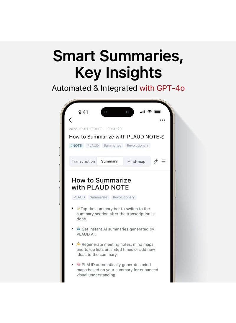 PLAUD - Note AI Voice Recorder (Black) - Image 1