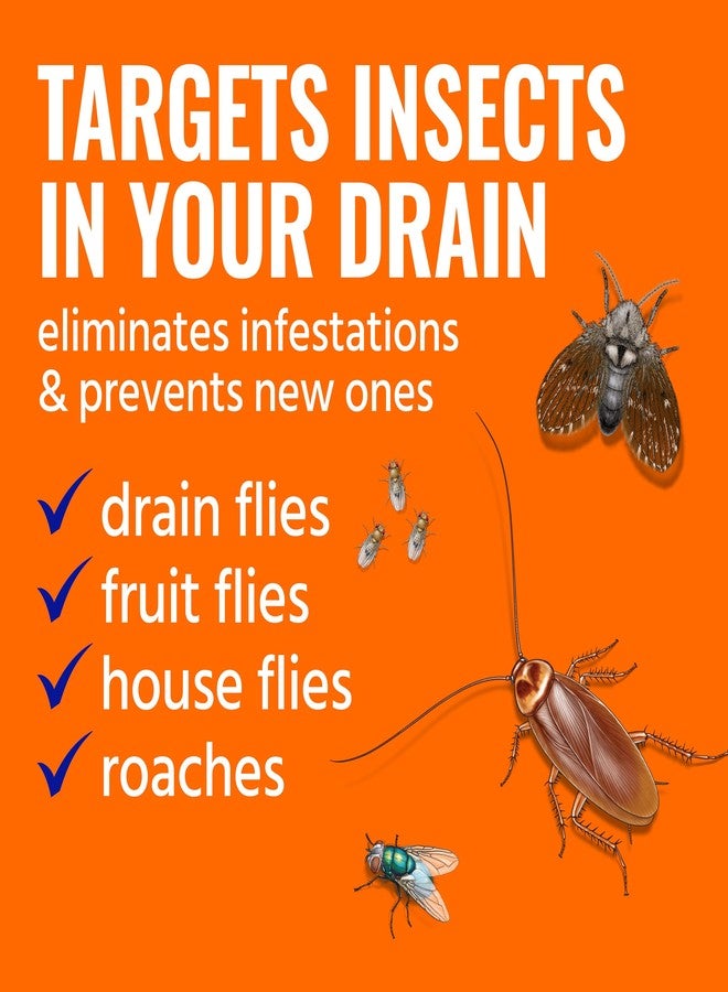 TERRO T590 Drain Insect Killer Foam 1-Pack - Indoor Infestation Treatment for Cockroaches, Drain Flies, House and Fruit Flies with Extension Tube Application - Image 2