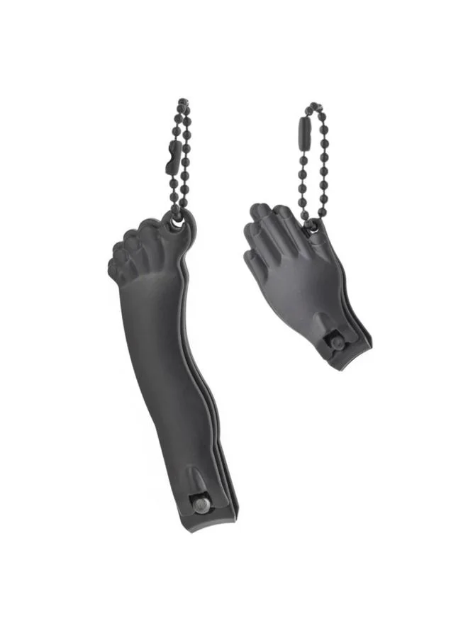 KIKKERLAND KIKKERLAND Hand And Foot Nail Clipper Combo - Black