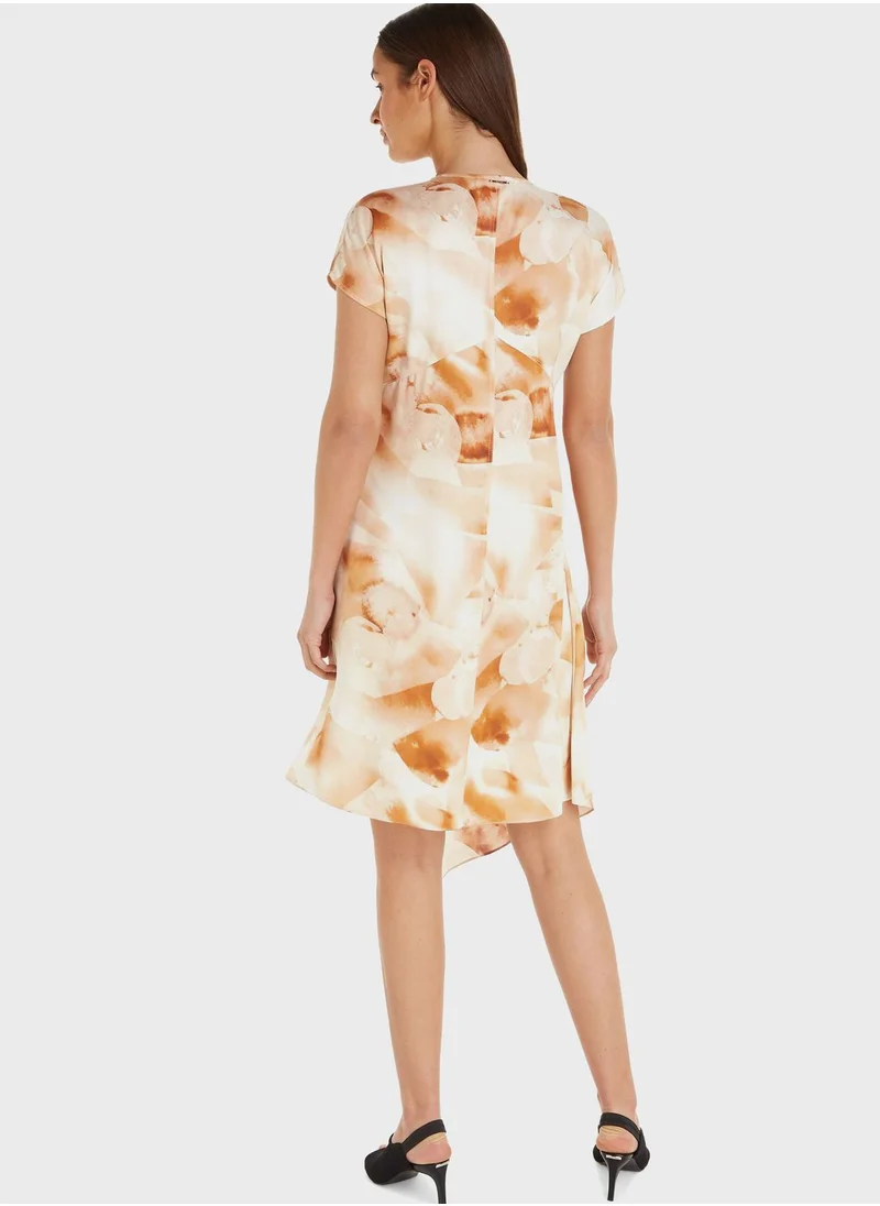 CALVIN KLEIN Floral Detail Dress