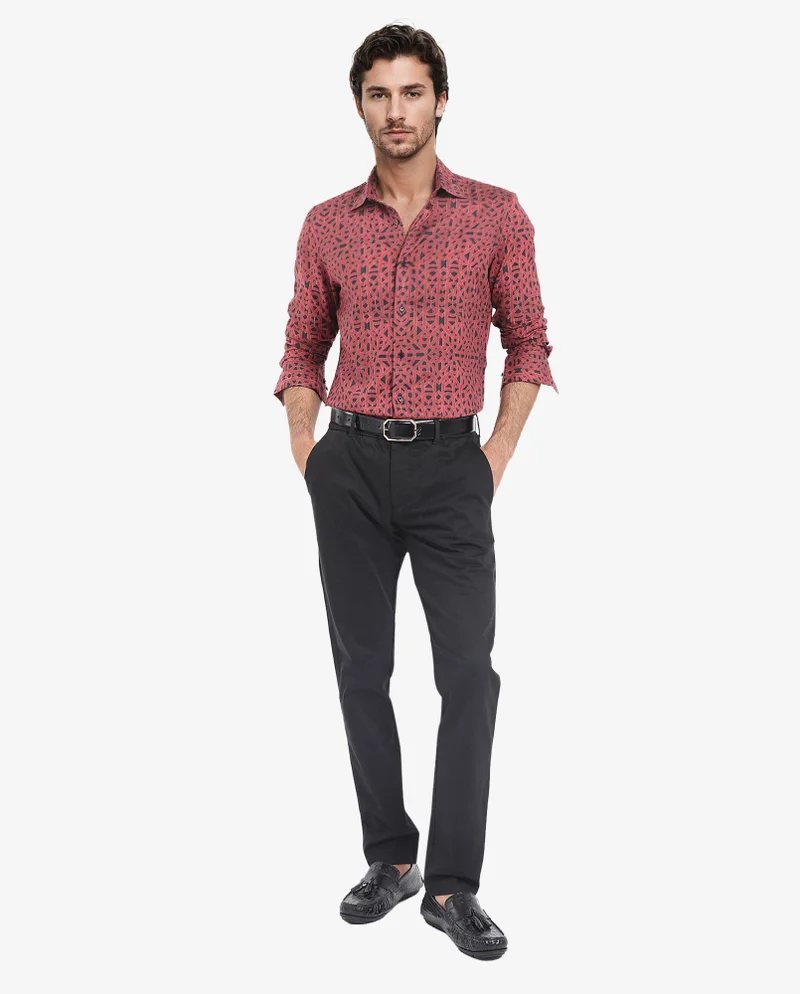 Rare Rabbit Men's Geometric Print Shirt