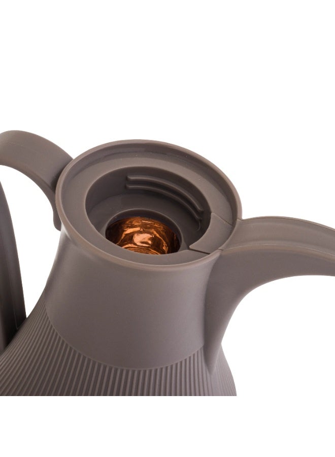 Alaska Dallah Flask Set 2-Piece Brown With Gold - Image 2