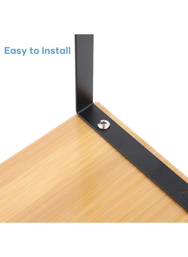 NEX Bamboo Kitchen Cabinet and Counter Shelf Organizer, Stackable & Expandable - Image 5