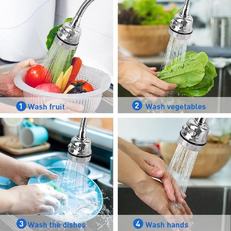 SHFTI Faucet faucet three gears adjustable splash head kitchen sink washbasin extended extension aerator universal FAUCETHEADHARD NOZZERC - Image 4