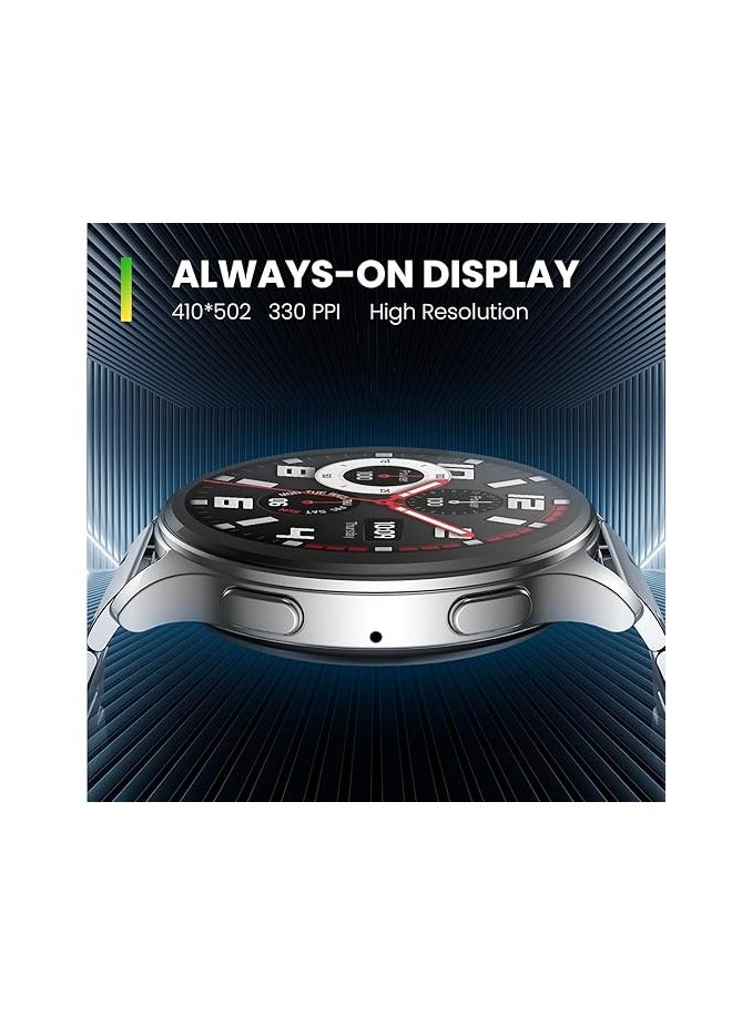 Pop 3R Smart Watch,1.43" AMOLED Display, Bluetooth Calling, SpO2, 12-Day Battery Life, AI Voice Assistance, 100 Sports Modes, 24H HR Monitor(Metallic Black)|1 year manufacturer warranty  - Image 3