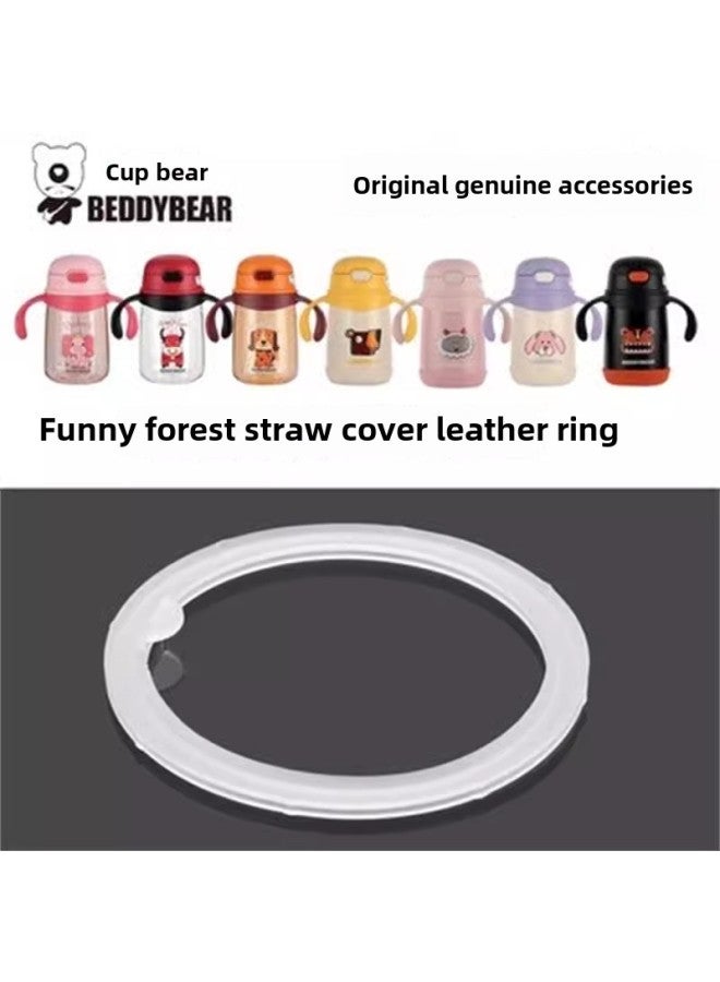 Bear Upgrade Children's Cup Original Genuine Goods Accessories Learn Drinking Water Bottle Silicone Suction Nozzle Straw Classic Old Style-Color:Qiqu Sealing Ring  - Image 1