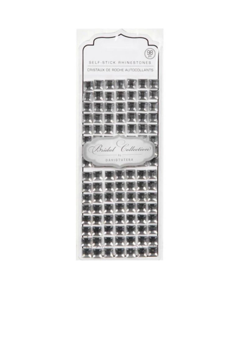 ديفيد توتيرا مربع لاصق أحجار الراين 8 مم - Image 2