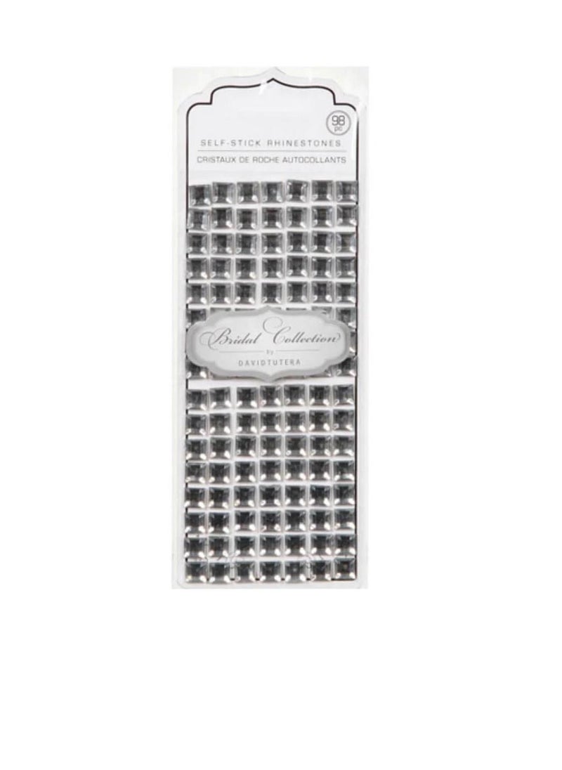 David Tutera - David Tutera Rhinestones Adhesive Square 8mm - Image 1