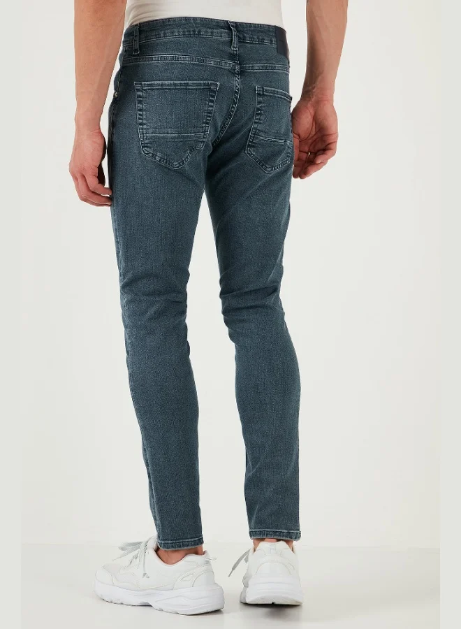 Buratti  Buratti Stretch Cotton Slim Fit Normal Waist Skinny Leg Jeans Men's JEANS 1124S73NAPOLI for Men | Best Price UAE