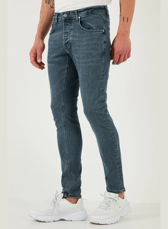 Buratti  Buratti Stretch Cotton Slim Fit Normal Waist Skinny Leg Jeans Men's JEANS 1124S73NAPOLI for Men | Best Price UAE