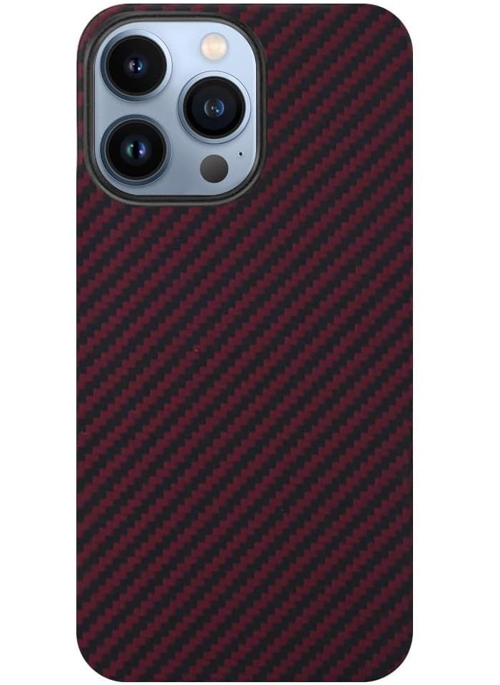 Case Compatible with iPhone 14 Pro max Case 3D Skin Texture Kevlar Fiber Bulletproof Vest Cover Protective Carbon Fiber Pattern Ultra Slim - Image 1