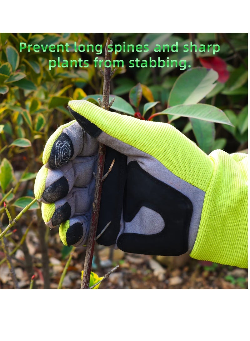 Excefore Gardening Gloves - Thorn-Proof Work Gloves Puncture-Proof, Long Sleeve, Hardy, Safety Work Gloves for Men and Women, Firm Grip (L)  - Image 5