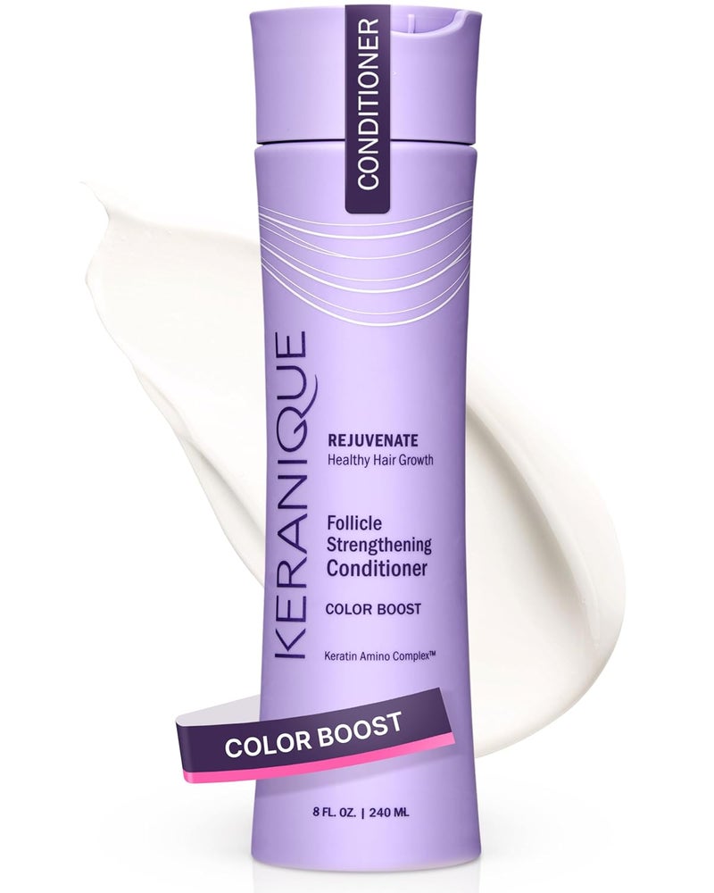Keranique Color Boost Scalp Revitalizing Keratin Conditioner for Color Treated Hair 34 fl oz Free of Sulfates Dyes and Parabens