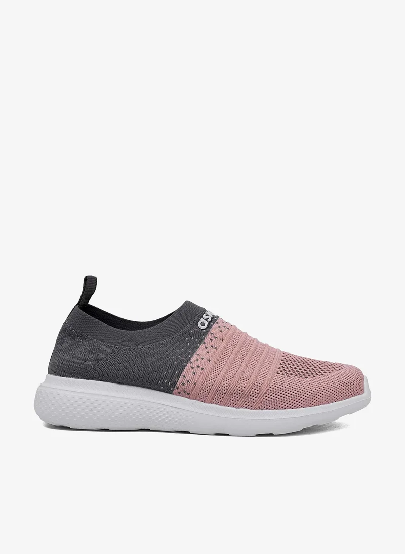 Asian Pink Slip-On Sports Shoes for Women