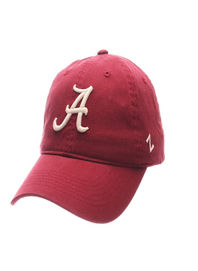 ZEPHYR Alabama Crimson Tide Scholarship Relaxed Fit Dad Cap - NCAA, Adjustable One Size Cardinal Baseball Hat - Image 1