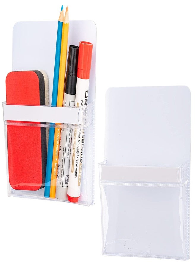 CHUNNIAO Magnetic Pencil Holders,Whiteboard Accessory Strong Magnets,Storage Pen Pocket for Your Fridge, School Locker, Office cabinets - Image 1