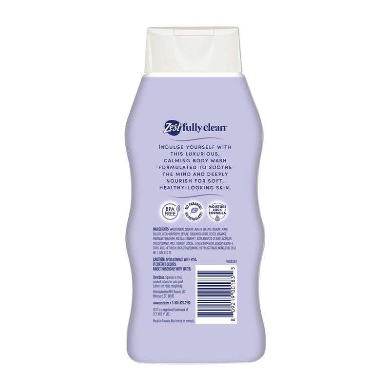 Zest Body Wash - Lavender Body Wash - Relaxing Scent - Hydrating Body Soap - Suitable for All Skin Types - Fresh and Clean Lavender - 20 oz - Image 2